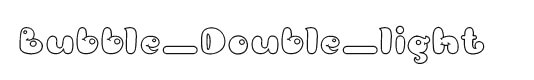 Bubble_Double_light Branding Typographic Logo Design