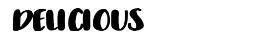 Delicious Best Typographic Logo Design
