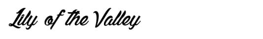 FoLily of the Valley Calligraphy Logo Service For Miami