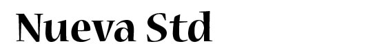 Nueva Std Fonts Design