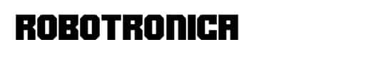 Robotronica Fonts