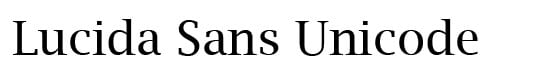 Lucida Sans Unicode Fonts