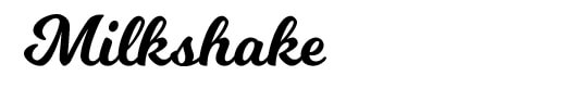 Milkshake Fonts