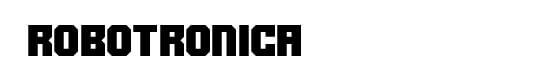 Robotronica Fonts Style