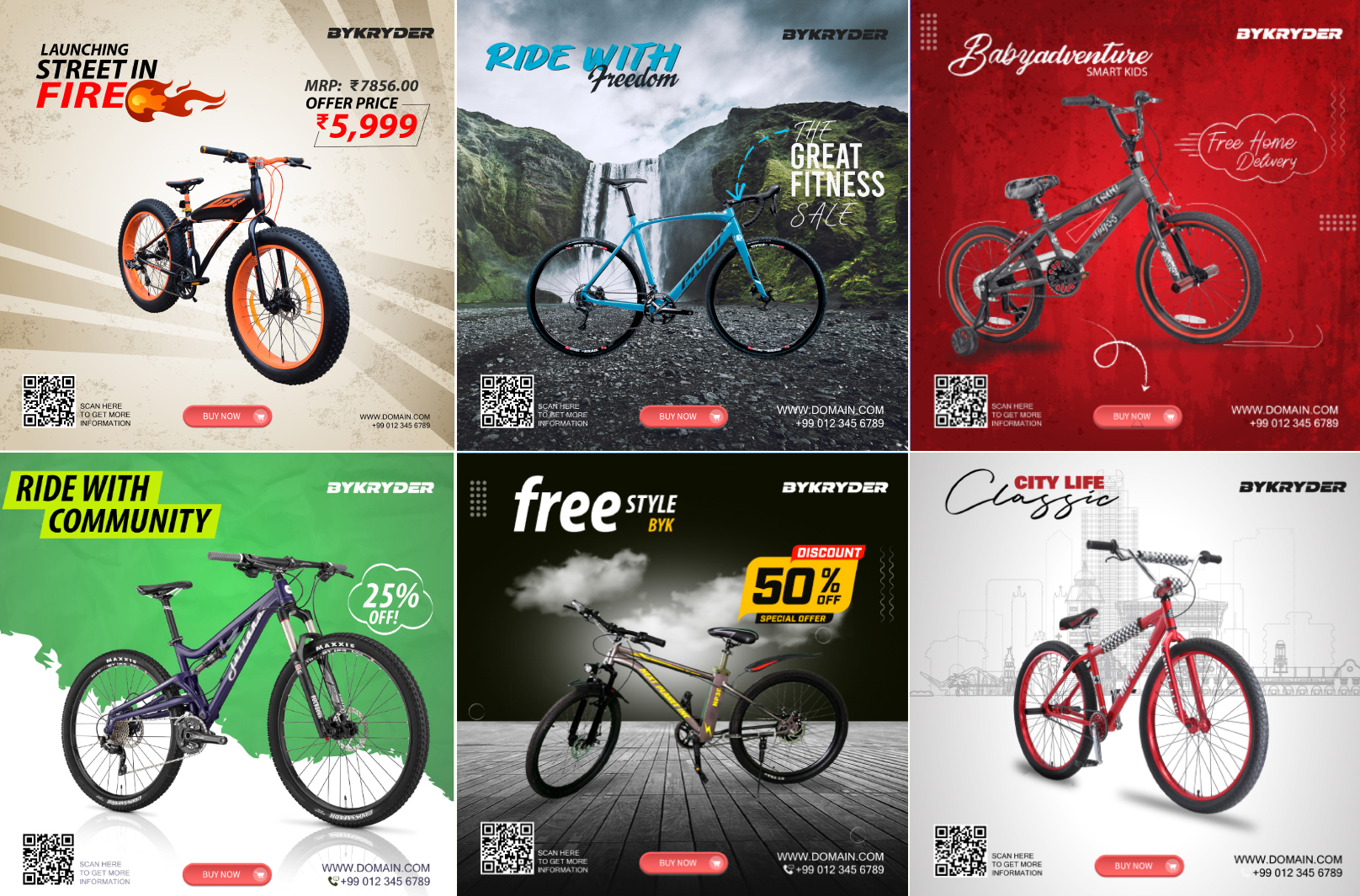 Bicycle Social Media Banner Design