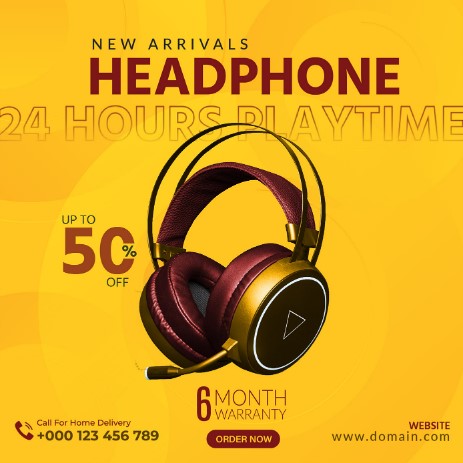 Headphone Banner Design